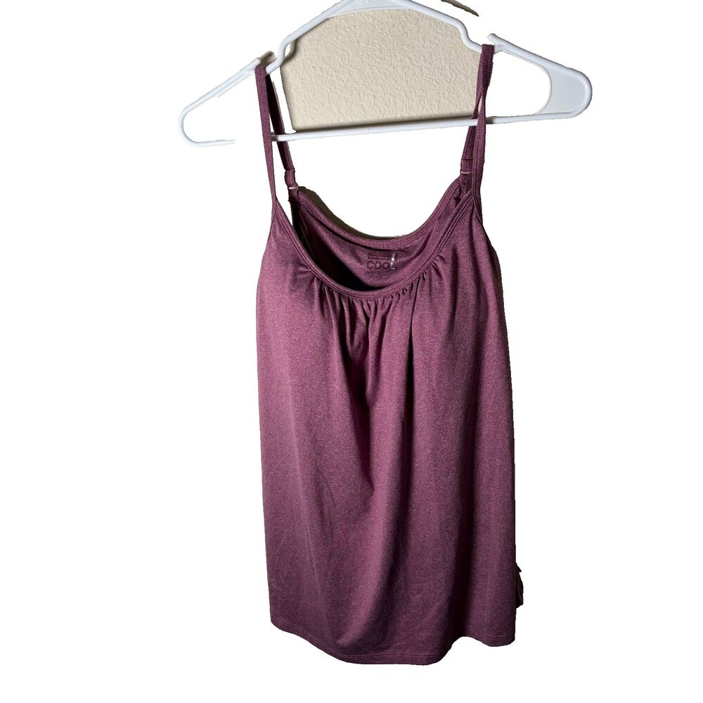 32 Dregrees Cool Sports Bra Tank Top Women's Small Purple Padded Shelf Cami